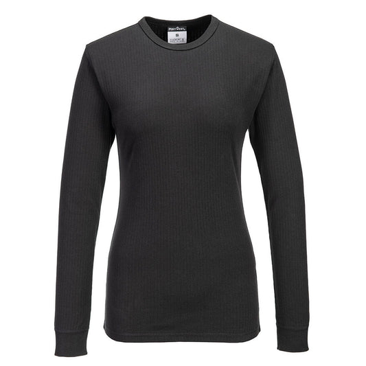 Portwest Basislaag Ondershirt B126 thermisch dames zwart(BK)