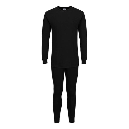Portwest Basislaag Bescherming Tegen Alle Weersomstandigheden Set Onderkleding B127 Thermisch Basislaag zwart(BK)