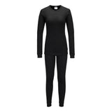 Portwest Basislaag Bescherming Tegen Alle Weersomstandigheden Set Onderkleding B128 Thermisch Basislaag Dames zwart(BK)