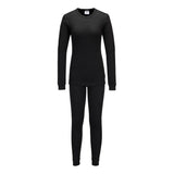 Portwest Basislaag Alle Weersomstandigheden Set Onderkleding B128 Thermisch Basislaag Dames zwart(BK)