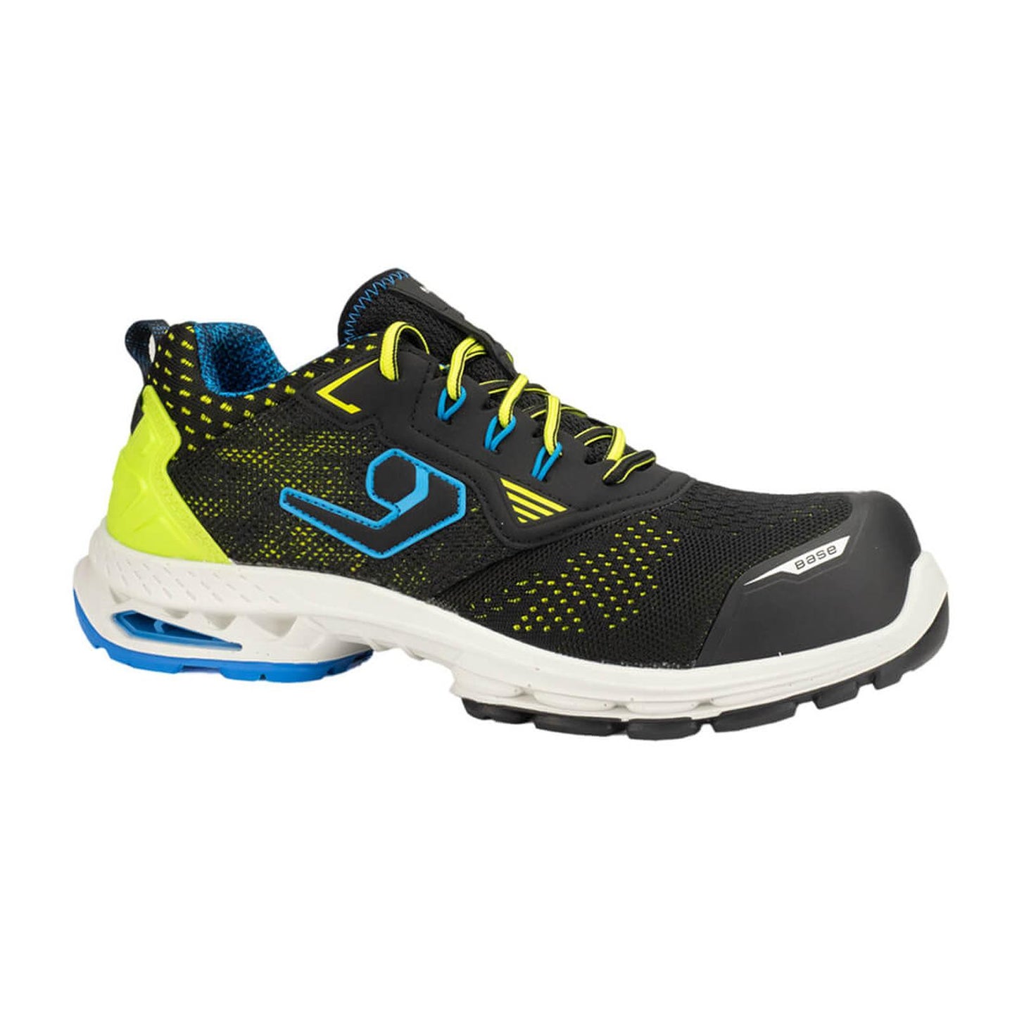 Base Run@Work Schoenen B1704D New York S1PS ESD HIFLAP laag zwart-groen(BG)