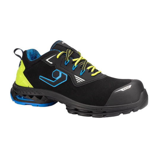 Base Run@Work Schoenen B1711A Athens S3S SR ESD HIFLAP laag zwart-groen(AB)