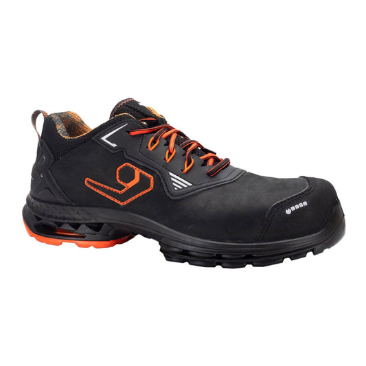 Base Run@Work Schoenen B1711B Amsterdam S3S SR ESD HIFLAP laag zwart-oranje(BK)