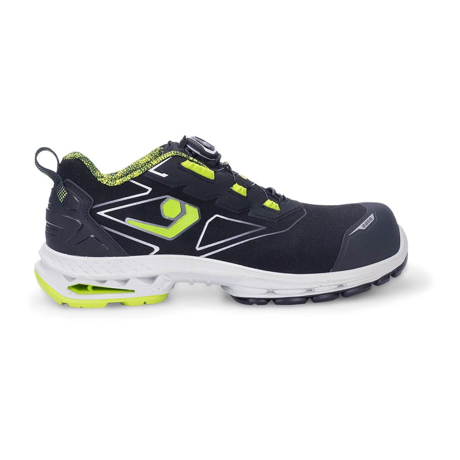 Base Run@Work Veiligheidsschoenen B1713A Helsinki S7S ESD LG SC FO SR BOA laag zwart-groen(BG)
