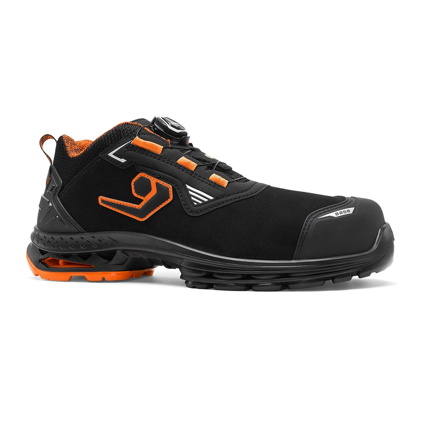 Base Run@Work Veiligheidsschoenen B1721A Istanbul S3S ESD LG FO SR laag zwart-oranje(BK)