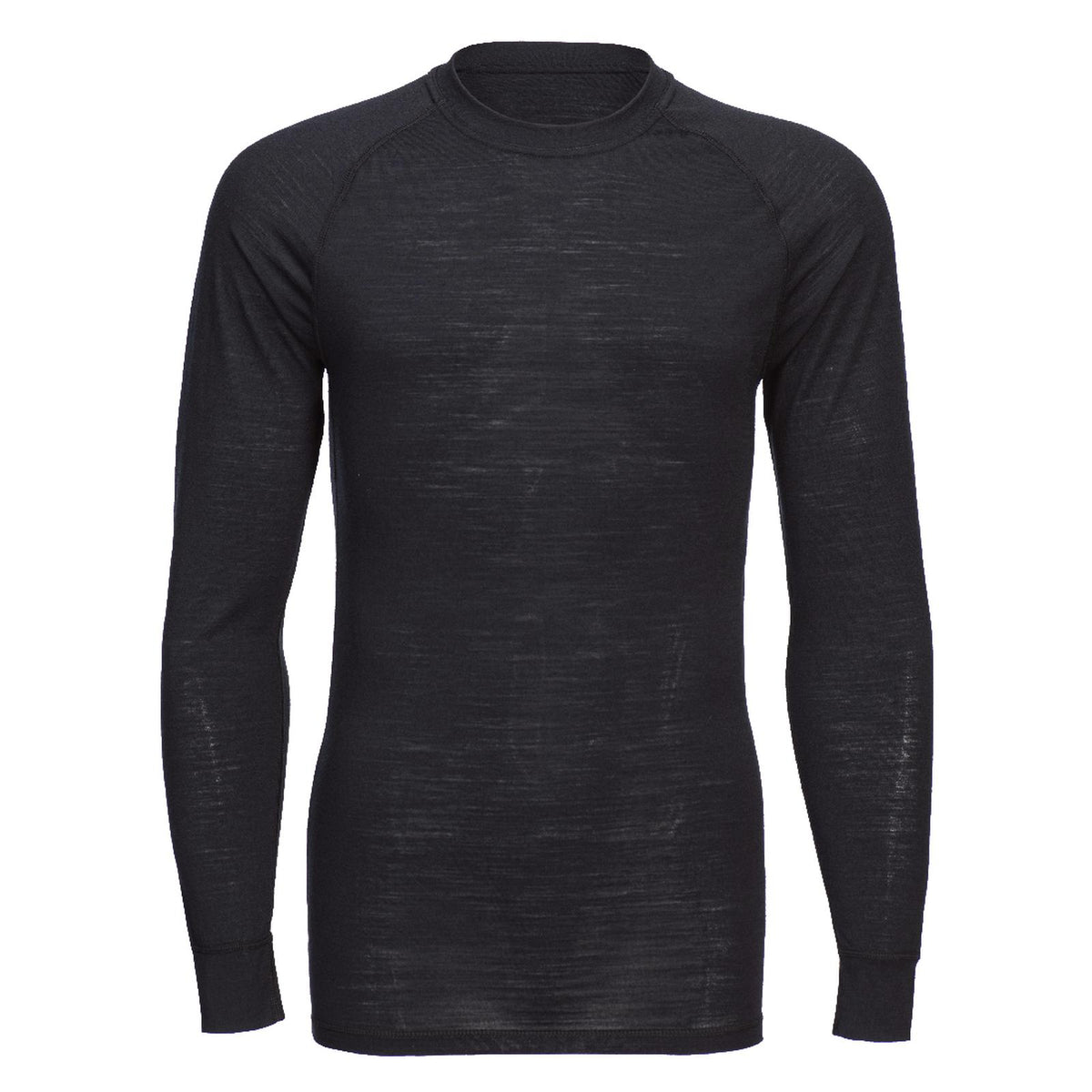 Portwest Basislaag Bescherming Tegen Alle Weersomstandigheden T-shirt B183 Merinowol ronde hals en lange mouwen zwart(BK)