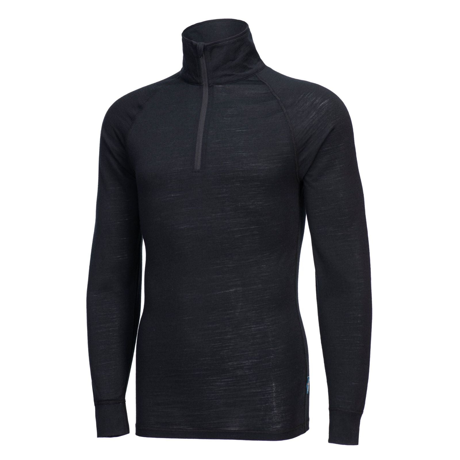 Portwest Basislaag Bescherming Tegen Alle Weersomstandigheden Ondershirt B184 Merinowol 1/4 rits Basislaag Top zwart(BK)