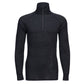 Portwest Basislaag Alle Weersomstandigheden Ondershirt B184 Merinowol 1/4 rits Basislaag Top zwart(BK)