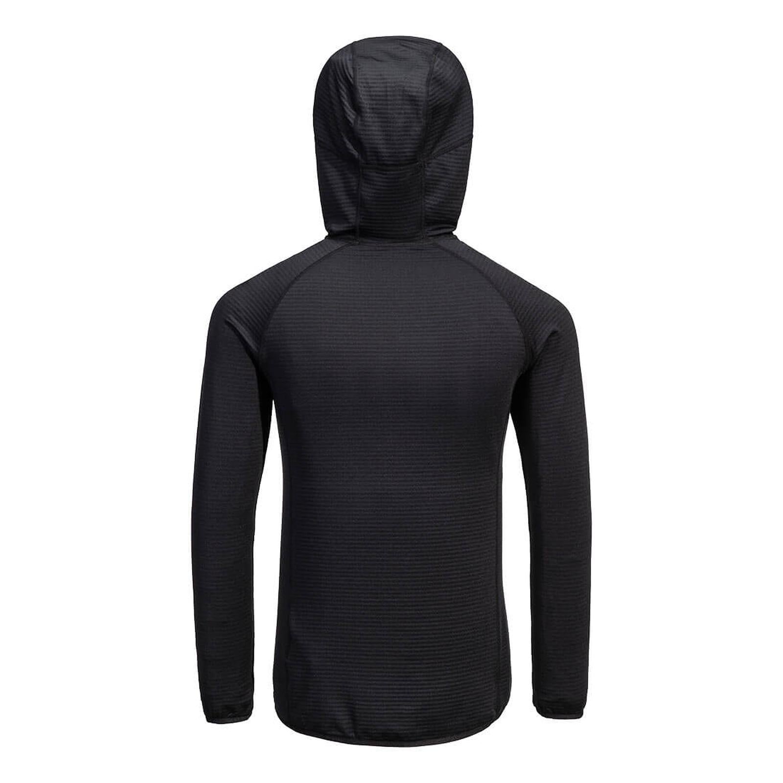 Portwest Basislaag Bescherming Tegen Alle Weersomstandigheden Hoodie B191 Wafel fleece basislaag capuchon zwart(BK)