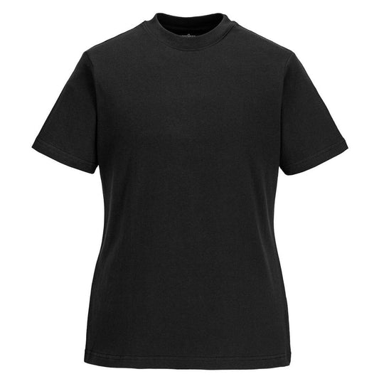 Portwest Dames T-shirt B192 zwart(BK)