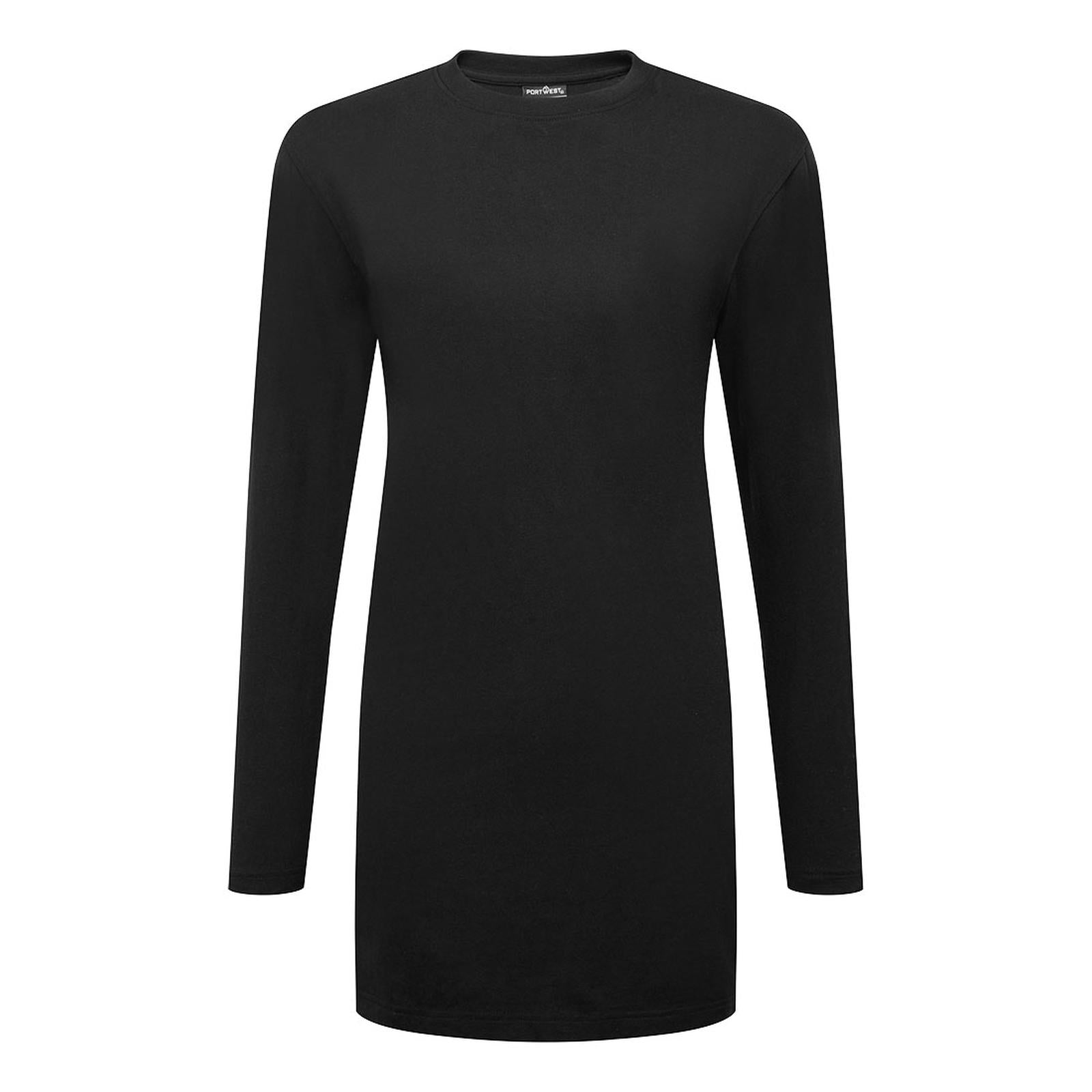 Portwest vrijetijdskleding Werkkleding T-shirt B194 Katoenen Relaxed Fit zwart(BK)