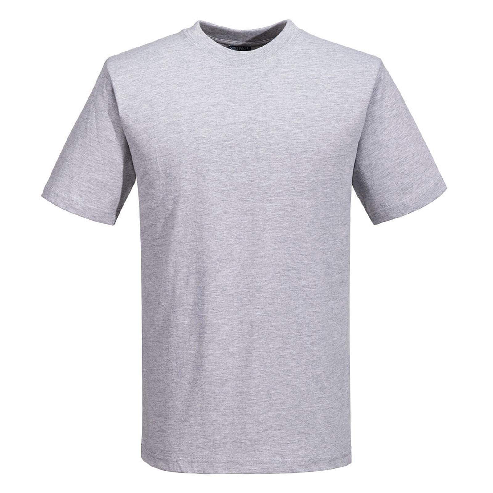 Portwest T-shirts B195 gemeleerd grijs(HG)