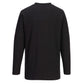 Portwest T-shirt met Lange Mouw B196 zwart(BK)
