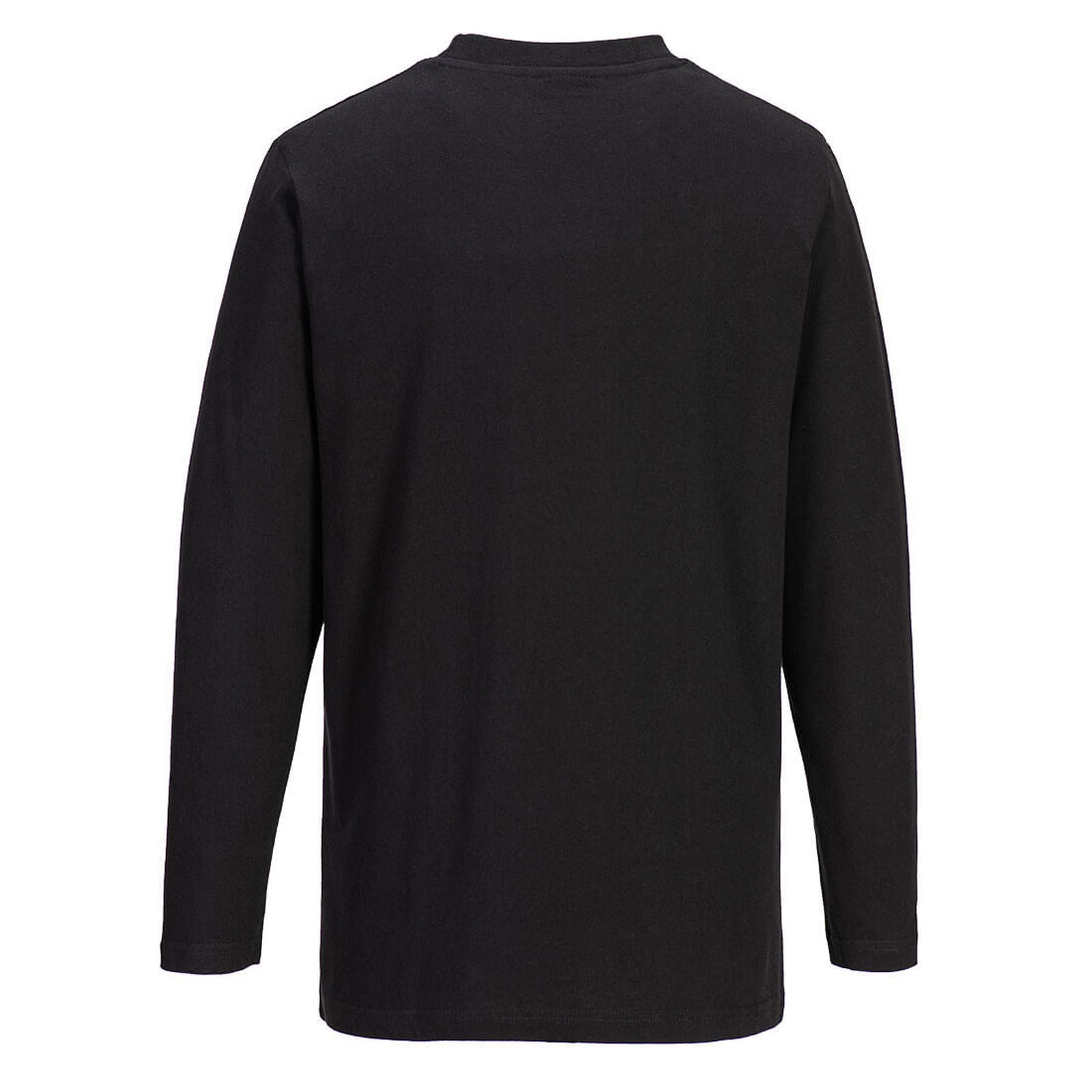 Portwest T-shirt met Lange Mouw B196 zwart(BK)