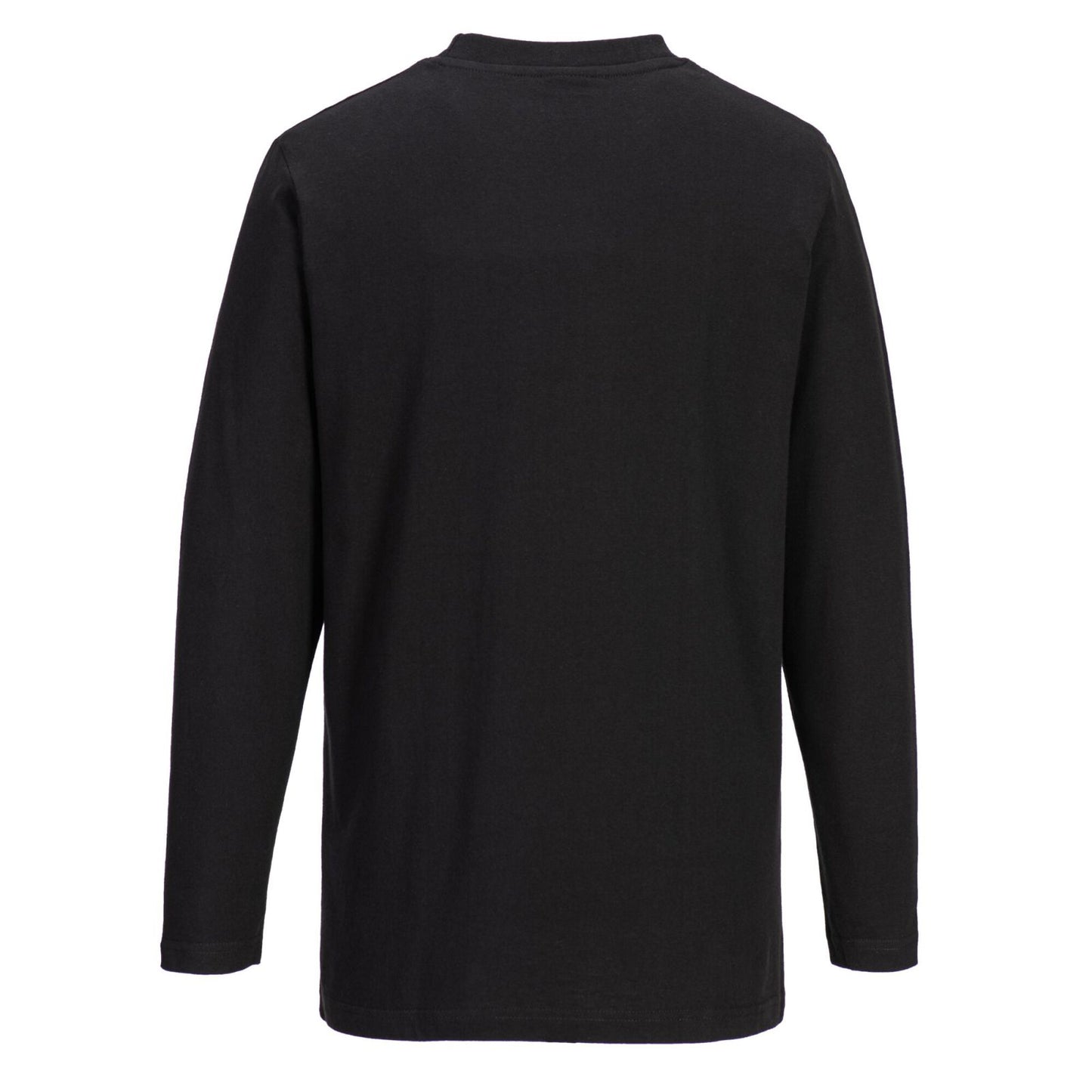 Portwest T-shirt met Lange Mouw B196 zwart(BK)