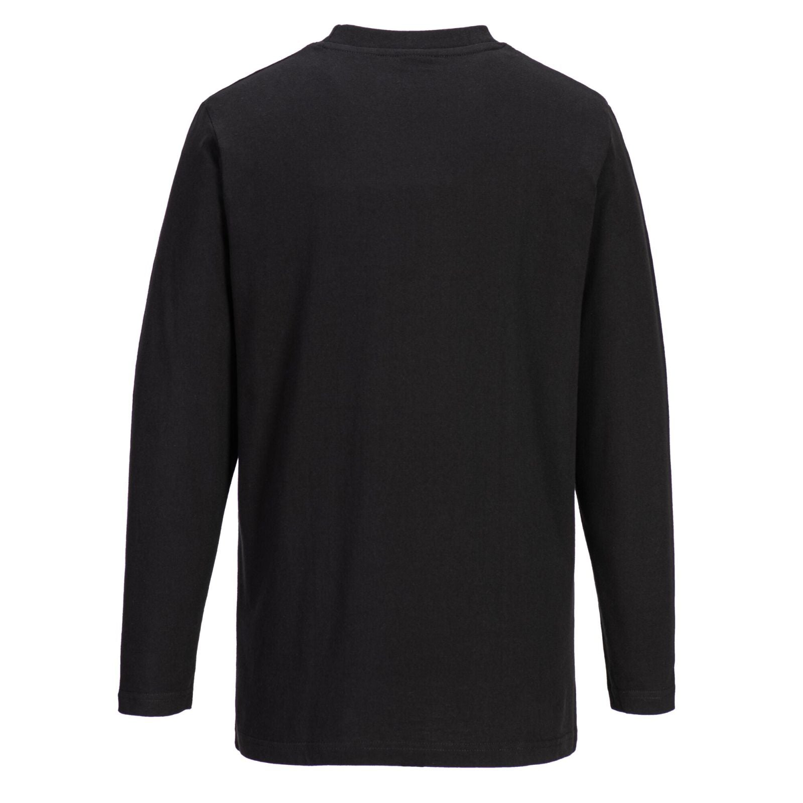 Portwest T-shirt met Lange Mouw B196 zwart(BK)