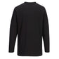 Portwest T-shirt met Lange Mouw B196 zwart(BK)