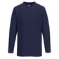 Portwest T-shirt met Lange Mouw B196 marineblauw(NA)