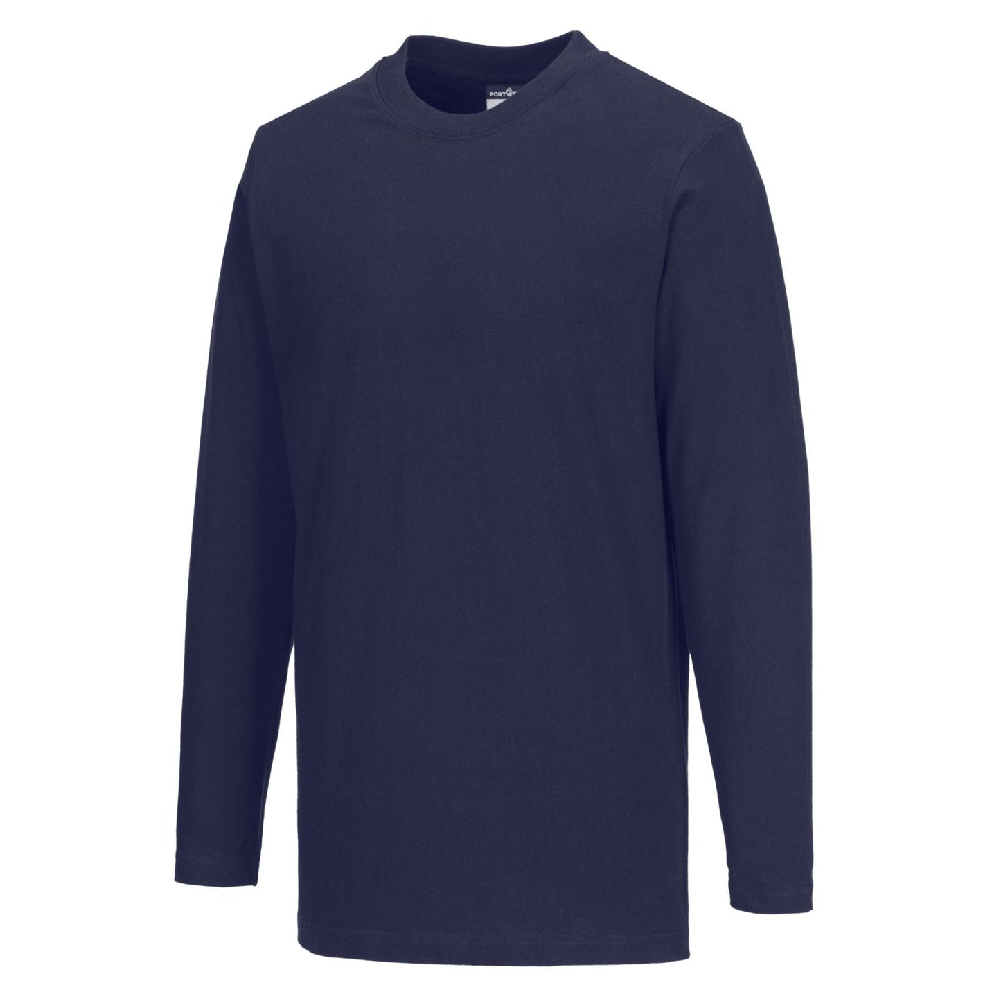 Portwest T-shirt met Lange Mouw B196 marineblauw(NA)
