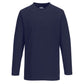 Portwest T-shirt met Lange Mouw B196 marineblauw(NA)