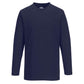 Portwest T-shirt met Lange Mouw B196 marineblauw(NA)