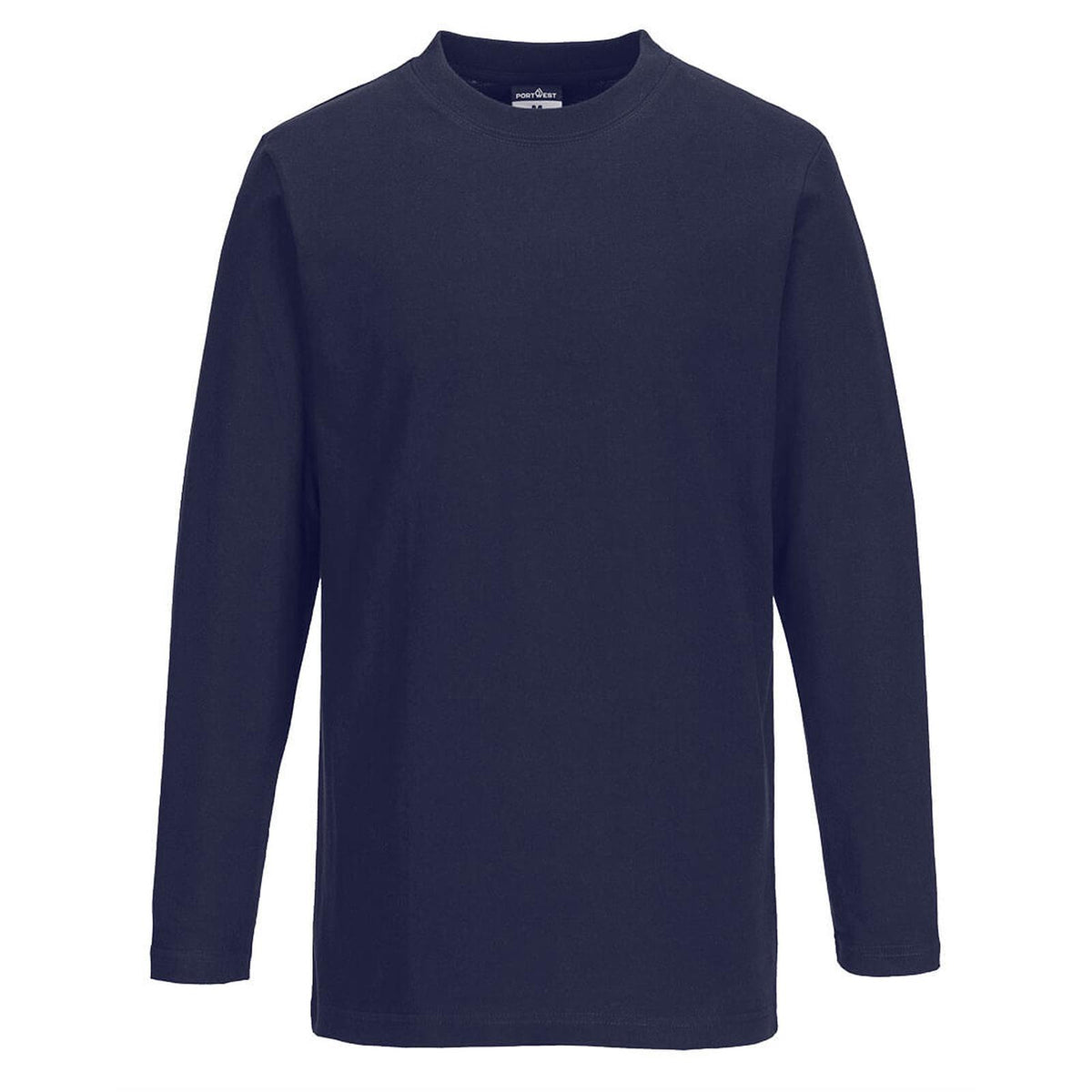 Portwest T-shirt met Lange Mouw B196 marineblauw(NA)