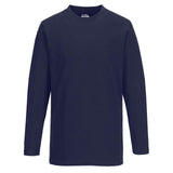 Portwest T-shirt met Lange Mouw B196 marineblauw(NA)