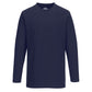 Portwest T-shirt met Lange Mouw B196 marineblauw(NA)