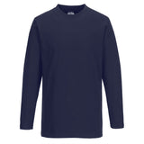 Portwest T-shirt met Lange Mouw B196 marineblauw(NA)