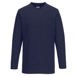 Portwest T-shirt met Lange Mouw B196 marineblauw(NA)