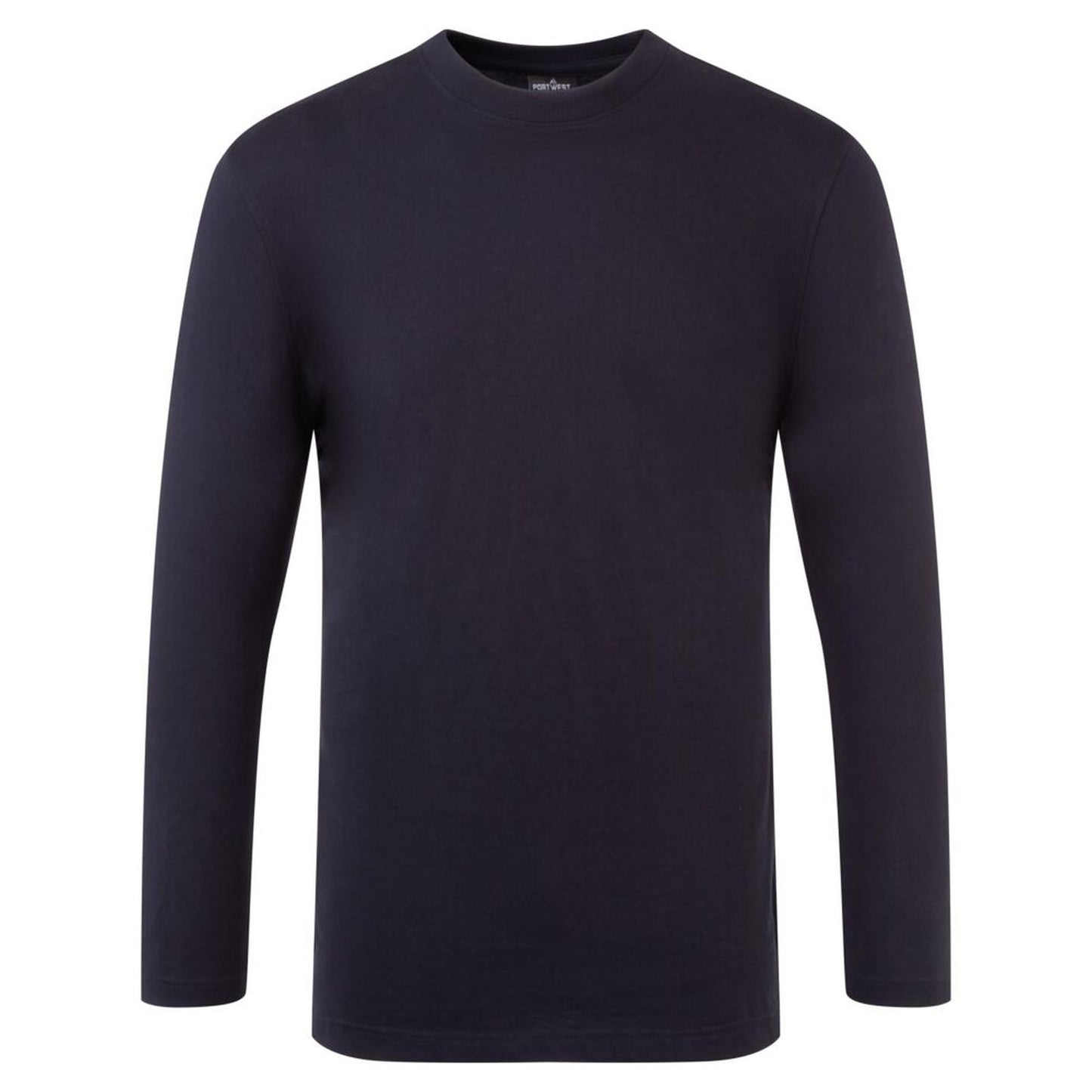 Portwest Vrijetijdskleding Corporate Casuals T-shirt B196 Lange Mouw donker marineblauw(NV)