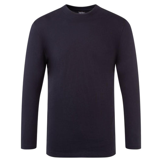 Portwest Vrijetijdskleding Corporate Casuals T-shirt B196 Lange Mouw donker marineblauw(NV)