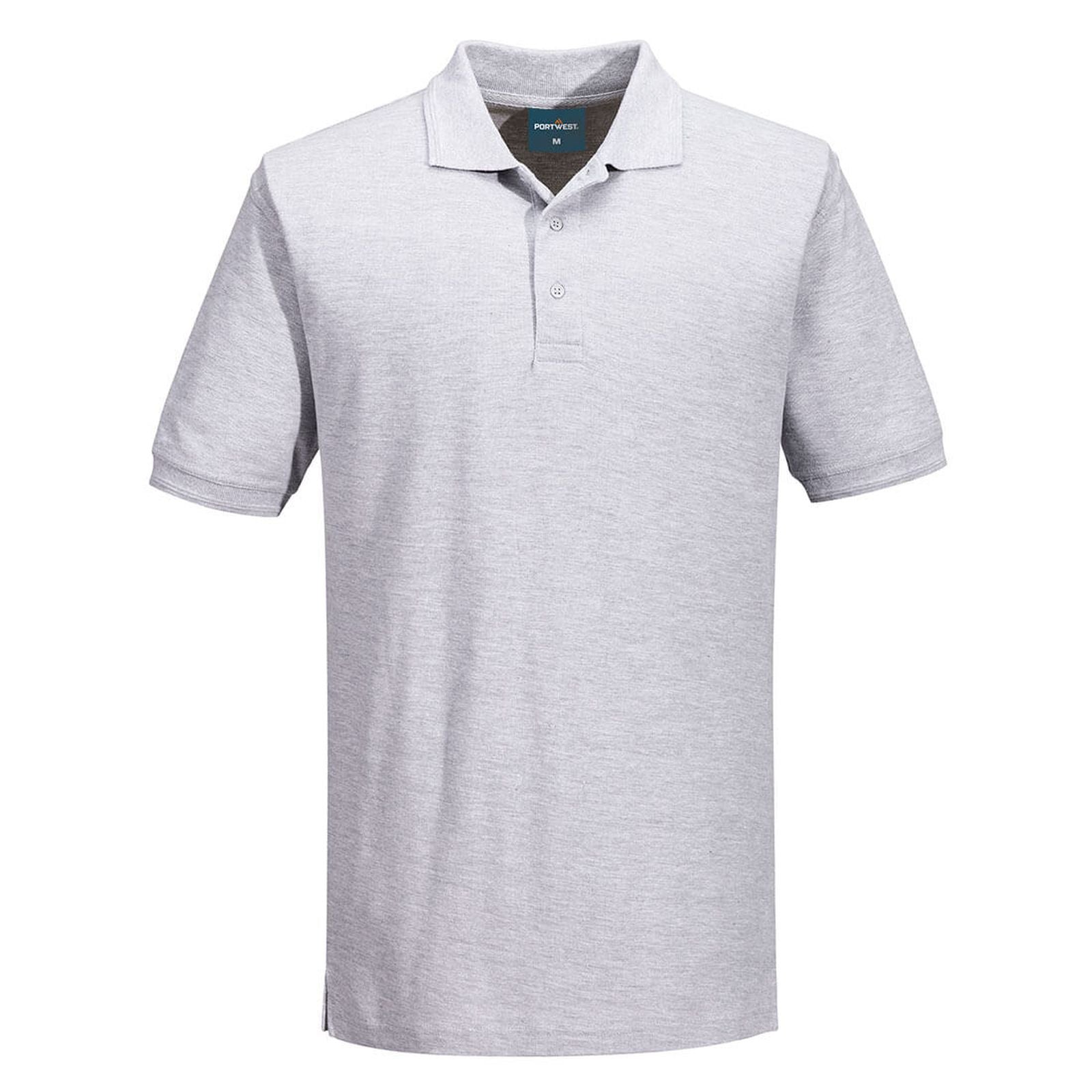 Portwest Poloshirts B210 gemeleerd grijs(HG)