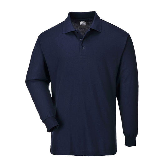 Portwest vrijetijdskleding Corporate Casuals Poloshirt B212 lange mouw donker marineblauw(NV)