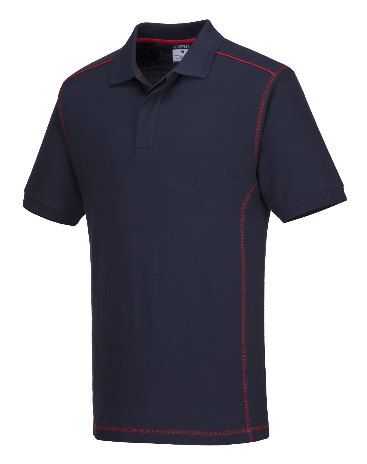 Portwest Polo's B218 marineblauw-rood(NR)