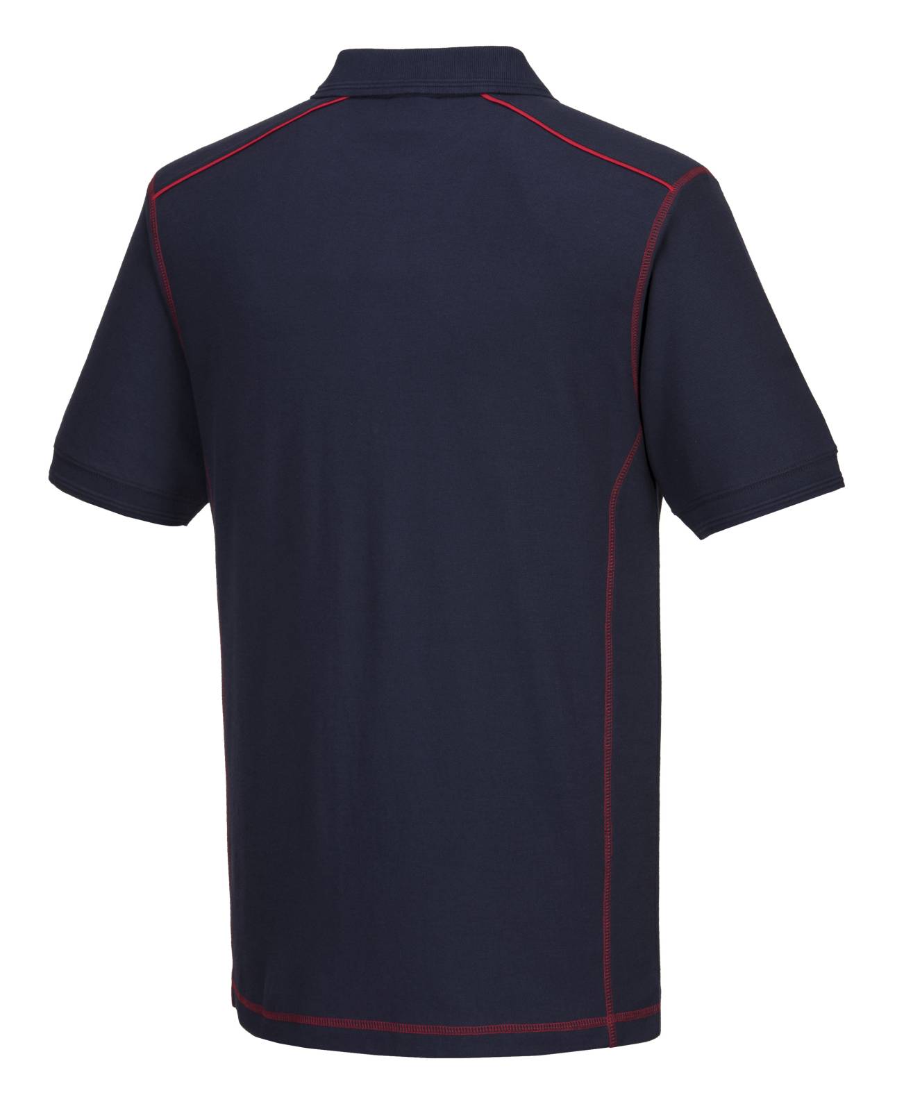Portwest Polo's B218 marineblauw-rood(NR)