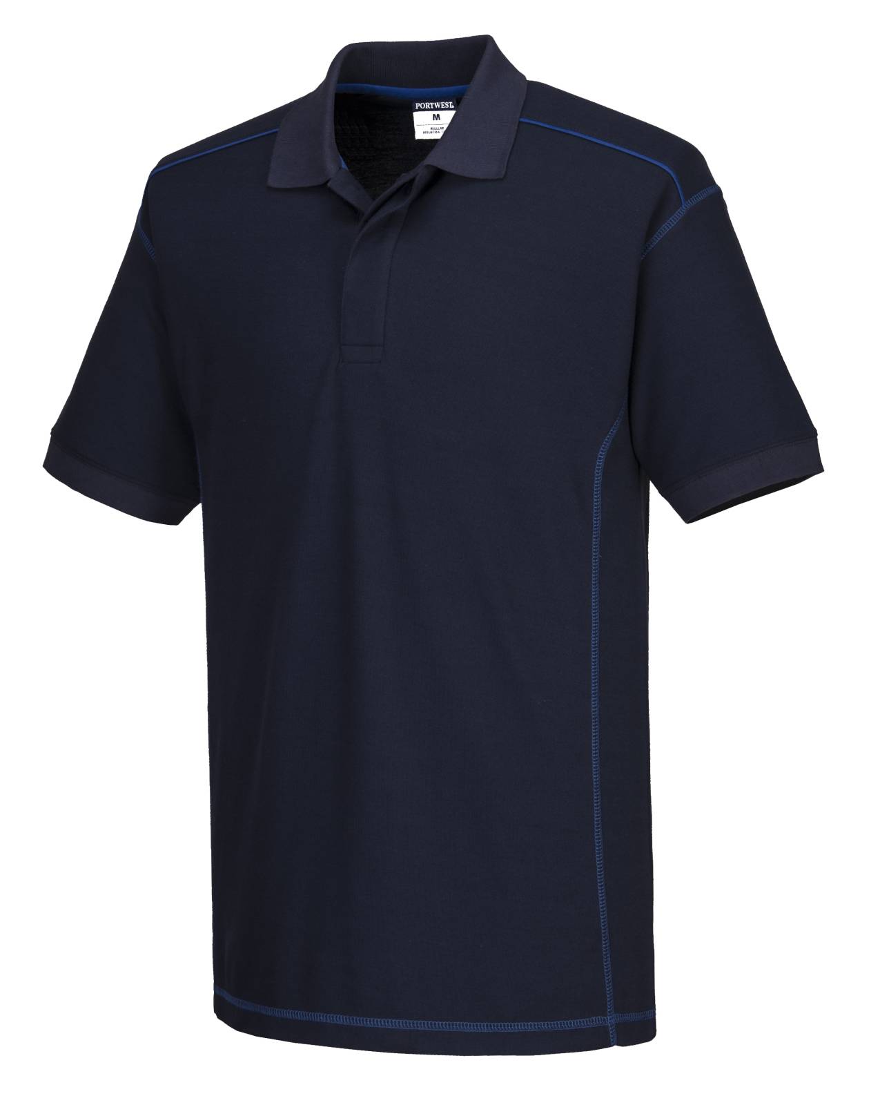 Portwest Polo's B218 marineblauw-koningsblauw(NR)
