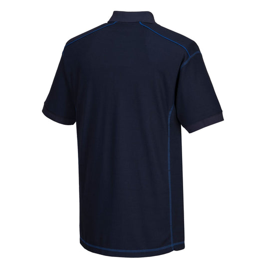 Portwest vrijetijdskleding Corporate Casuals Poloshirt B218 Essential Twee kleuren marineblauw-koningsblauw(NR)