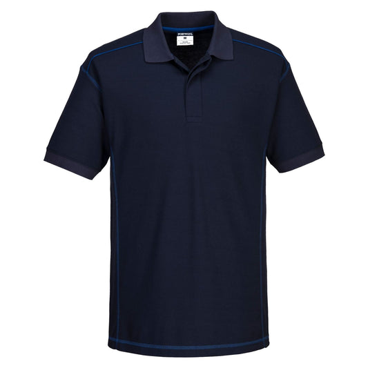 Portwest vrijetijdskleding Corporate Casuals Poloshirt B218 Essential Twee kleuren marineblauw-koningsblauw(NR)