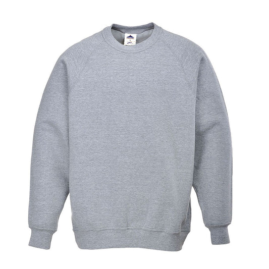 Portwest Polosweaters B300 UPF50+ UV gemeleerd grijs(HG)