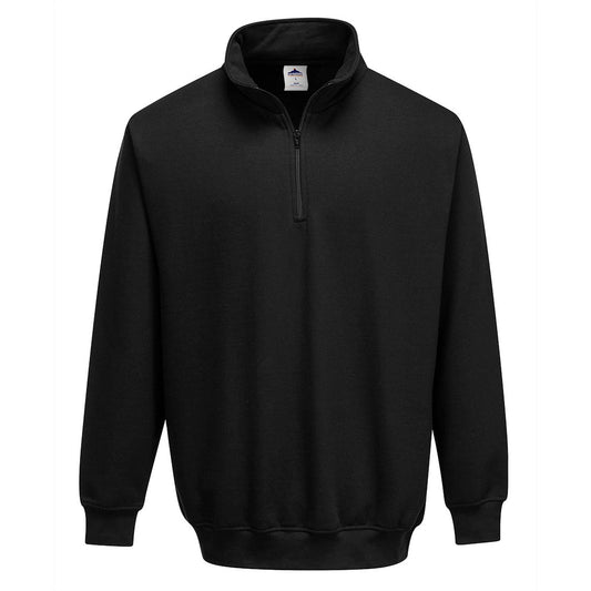 Portwest Sweatshirt B309 Sorrento rits zwart(BK)