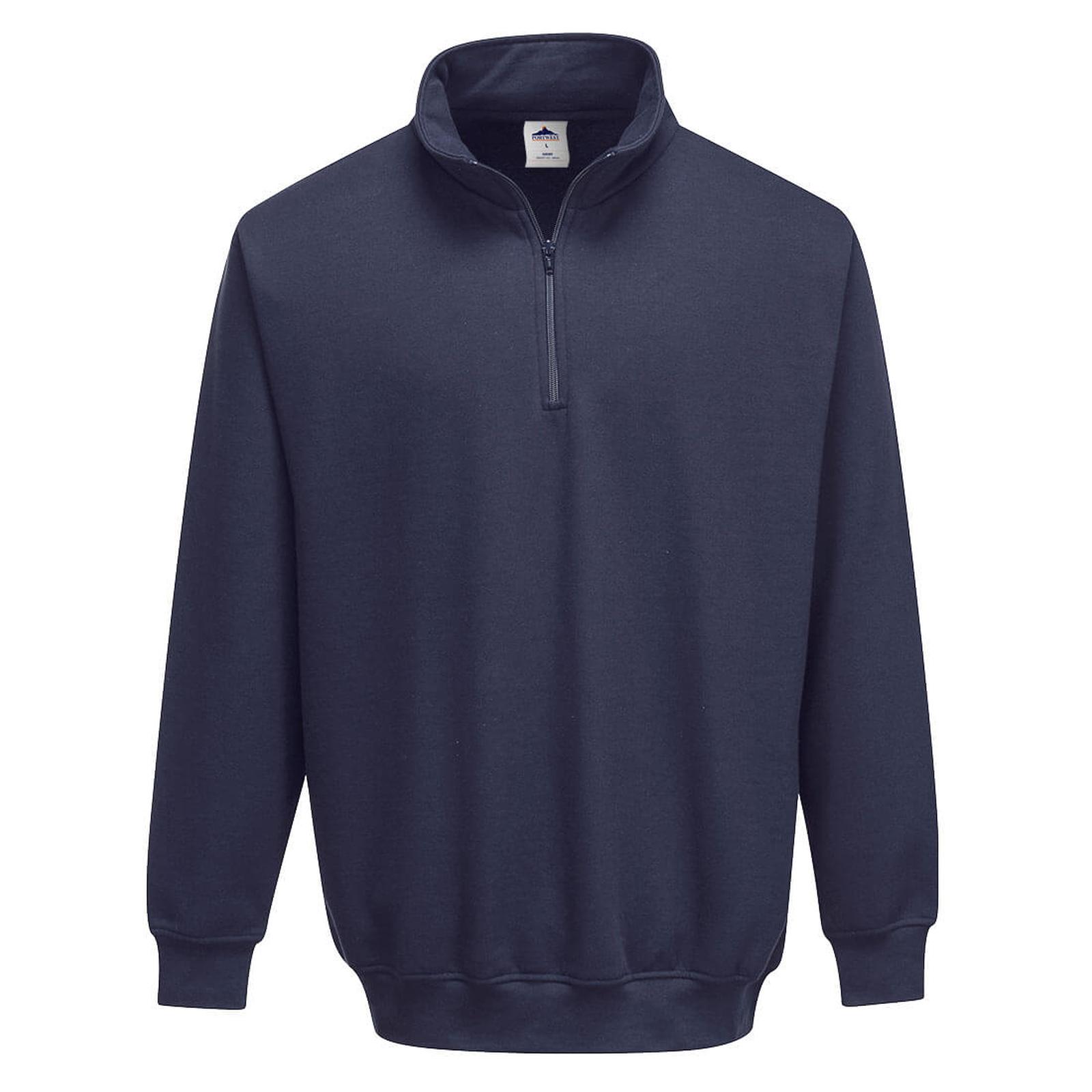 Portwest vrijetijdskleding Corporate Casuals Sweatshirt B309 Sorrento rits donker marineblauw(NV)