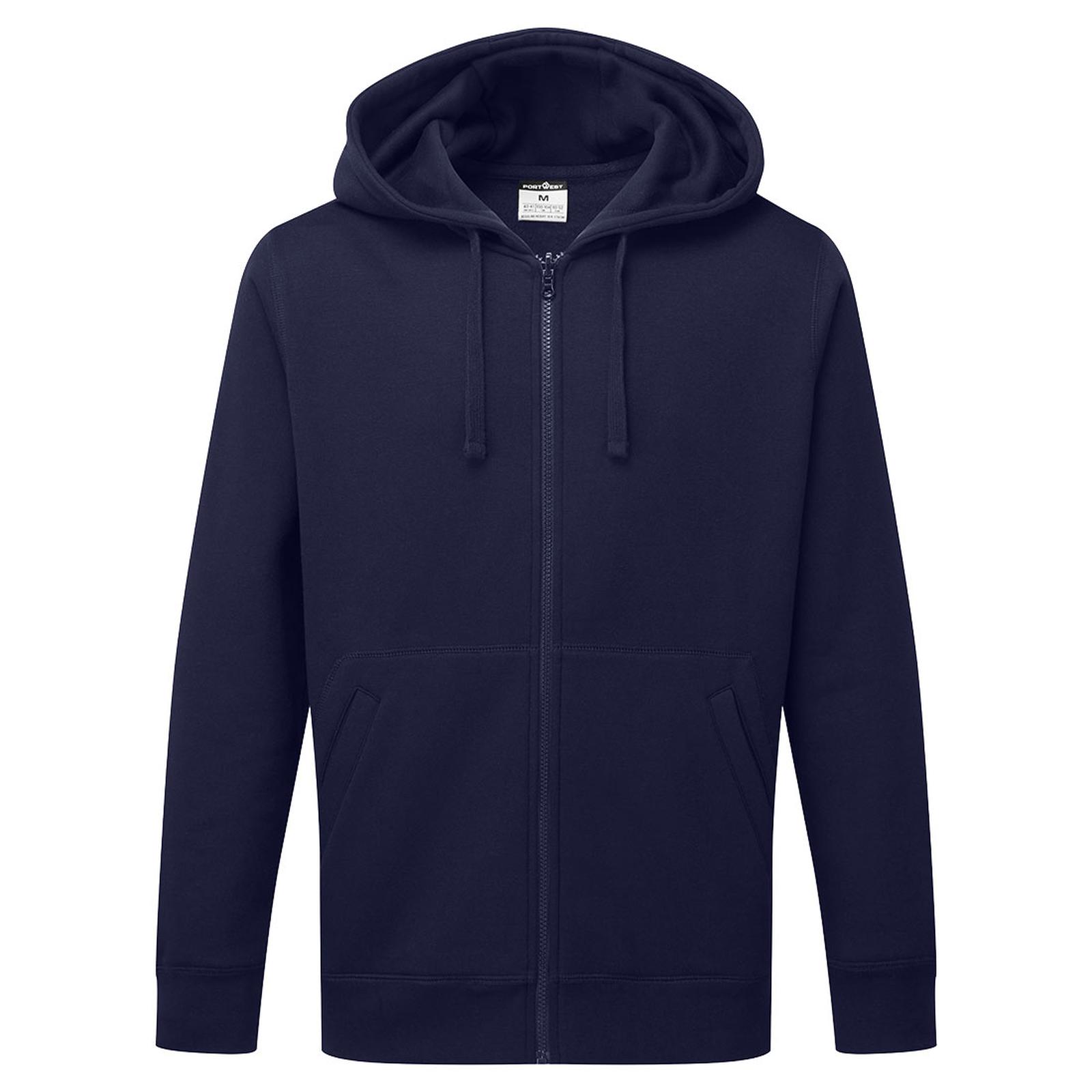 Portwest Vrijetijdskleding Corporate Casuals Hoodie B312 rits donker marineblauw(NV)
