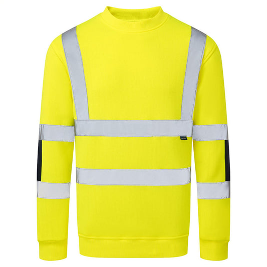 Portwest Sweatshirt B313 Hi-Vis Knit geel(YE)