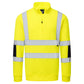 Portwest Hogezichtbaarheids leisurewear lijn Hoge zichtbaarheid Sweatshirt B314 Hi-Vis Knitted Half Zip geel(YE)