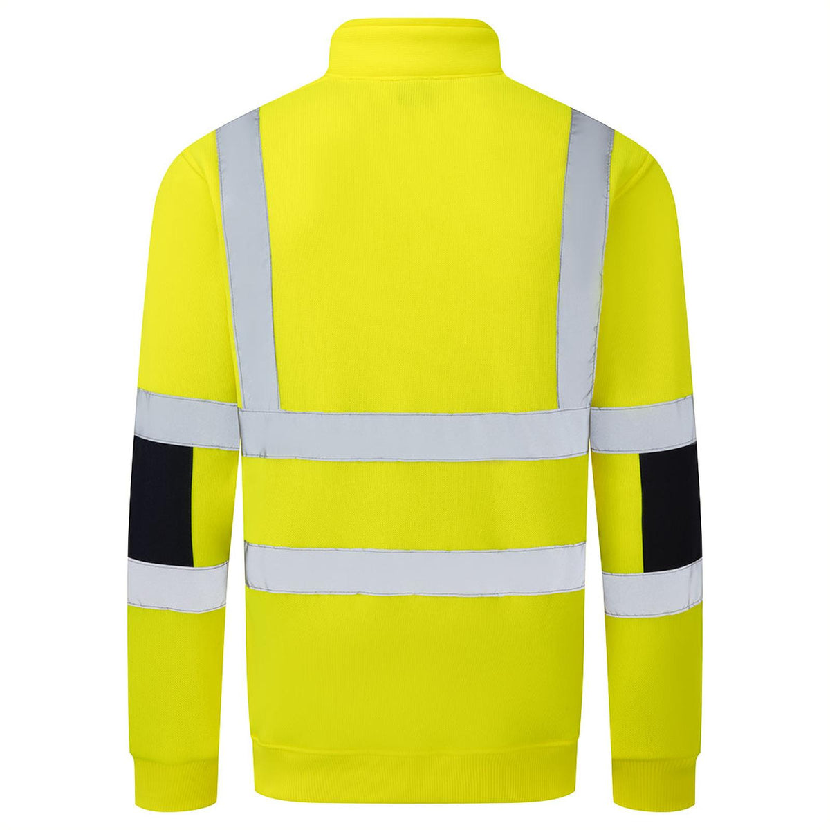 Portwest Hogezichtbaarheids leisurewear lijn Sweatshirt B314 Hi-Vis Knitted Half Zip geel(YE)