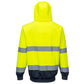 Portwest Hoodies B316 HiVis UPF50+ UV geel-marineblauw(YN)
