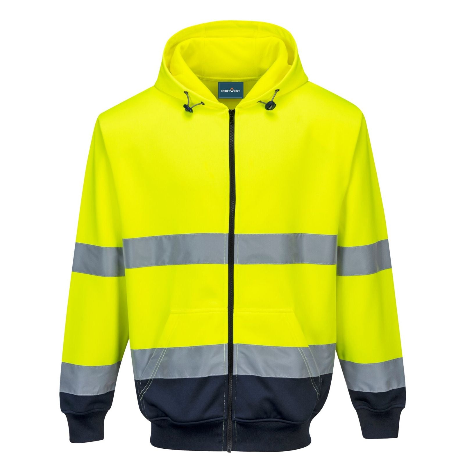 Portwest Vesten B317 HiVis UPF50+ UV geel-marineblauw(YN)