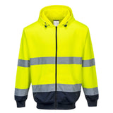 Portwest Vesten B317 HiVis UPF50+ UV geel-marineblauw(YN)