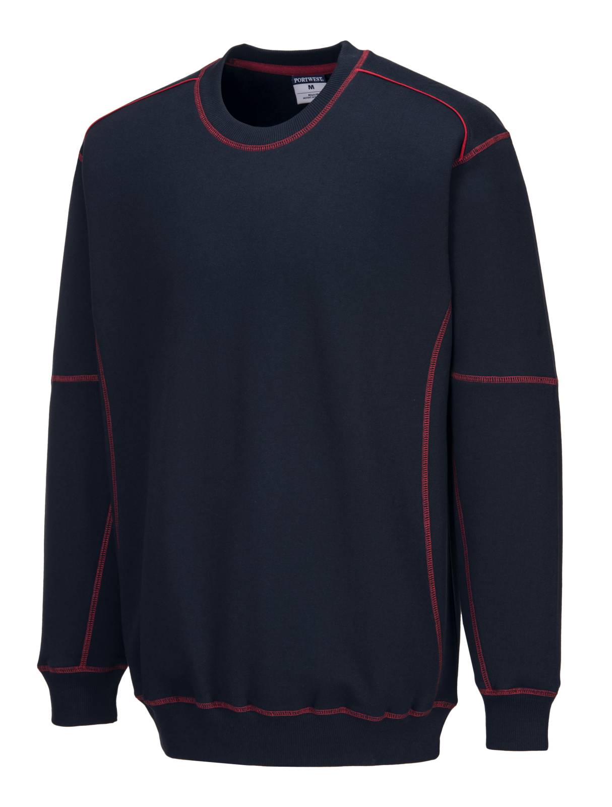 Portwest Polosweaters B318 marineblauw-rood(NR)